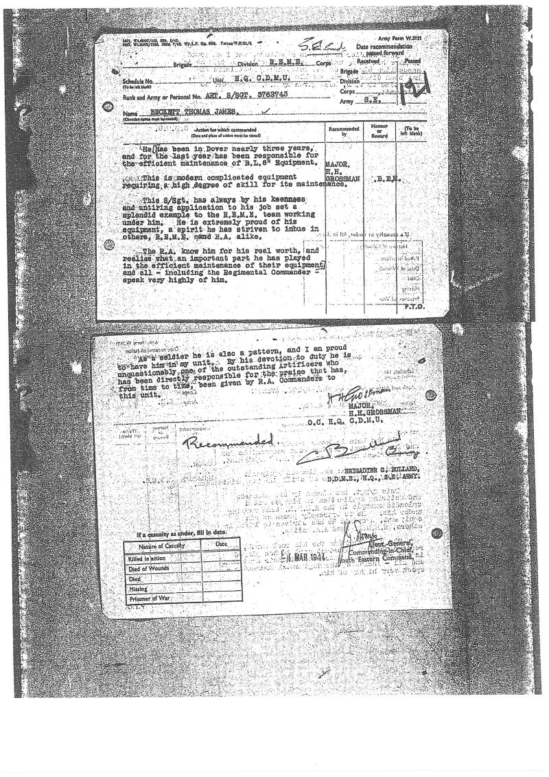 James Beckett Record