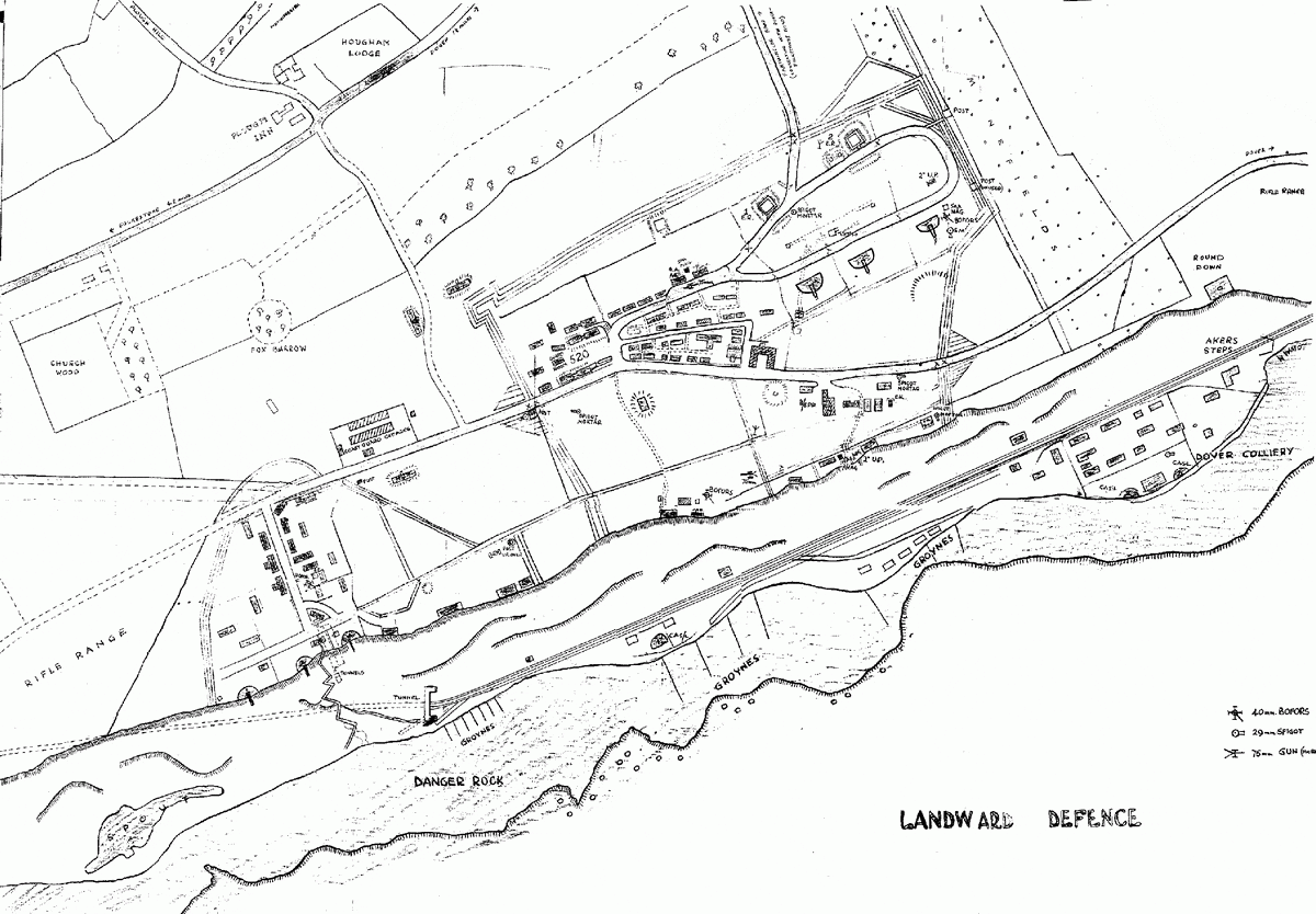 Hougham Battery plotting room remains